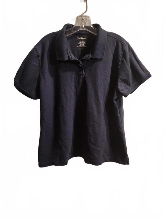 L.L. Bean Tops - L L Bean Navy Womens Polo Short Sleeve Shirt Womens Size 1X plus Great condition